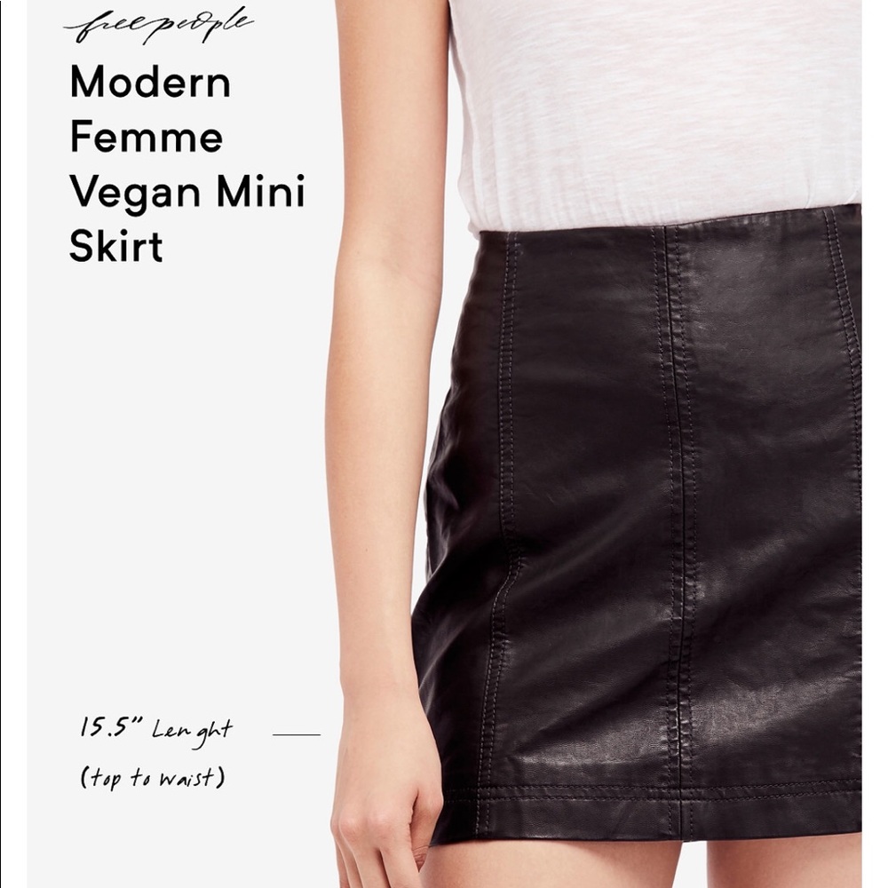 NWT Free People Suede miniskirt - Picture 10 of 10
